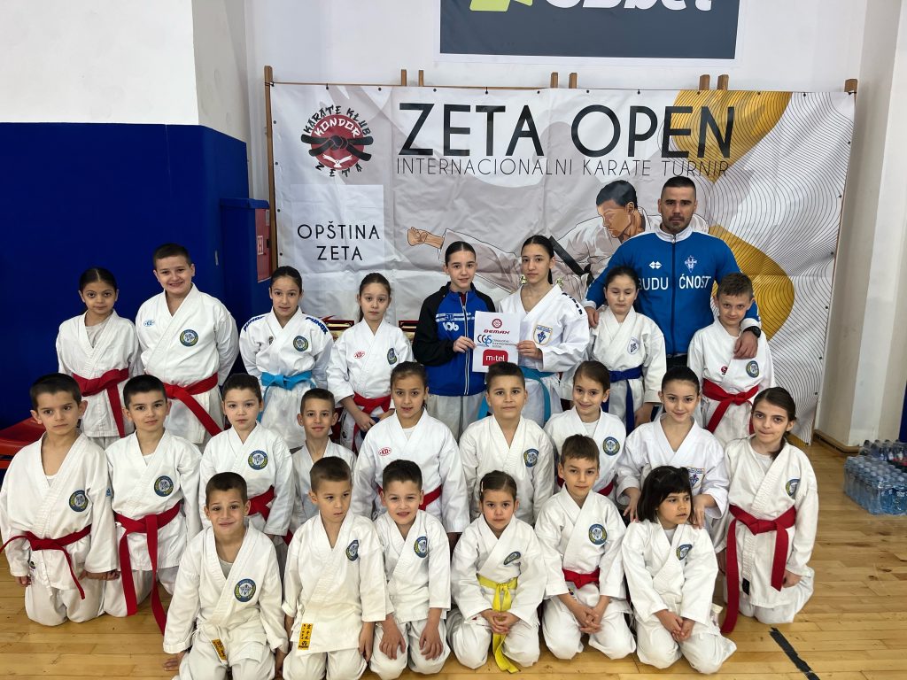 Mladi karatisti Budućnosti briljirali na „Zeta Open“: Osvojili 14 medalja