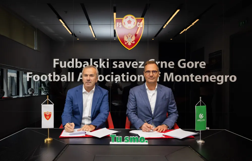 Nastavak uspješne saradnje za budućnost sporta: Fudbalski savez Crne Gore i CKB banka produžili partnerski ugovor