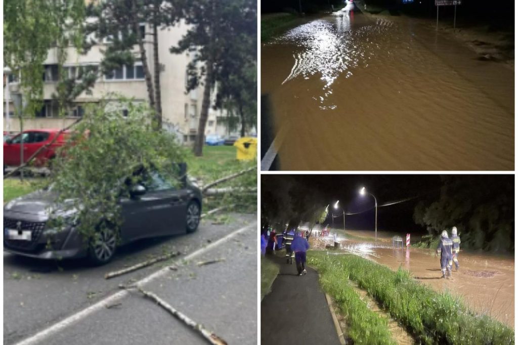 Snažno nevrijeme pogodilo Skoplje: Petnaest osoba povrijeđeno, olujni vjetar pričinio veliku štetu