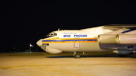 Ruski Iljušin stigao u Srbiju: Avion počeo gašenje požara u Deliblatskoj peščari