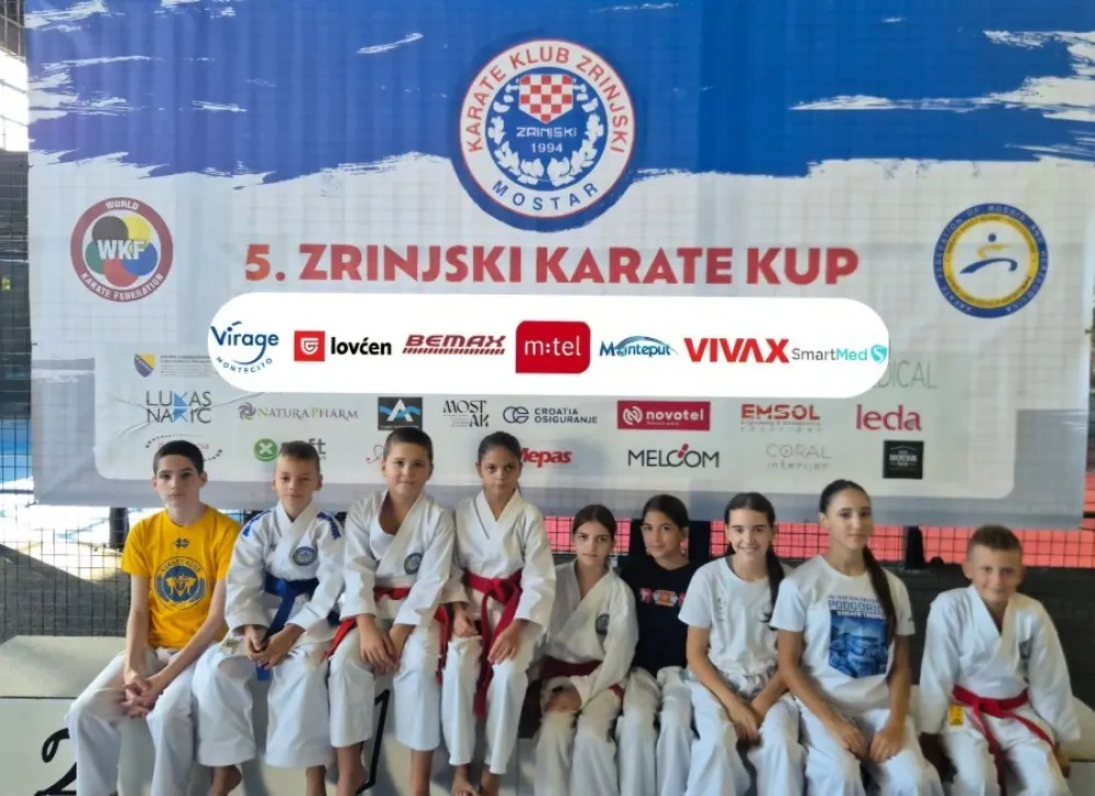 Mladi karatisti Karate kluba Budućnost Bemax osvojili 11 medalja na turniru u Mostaru